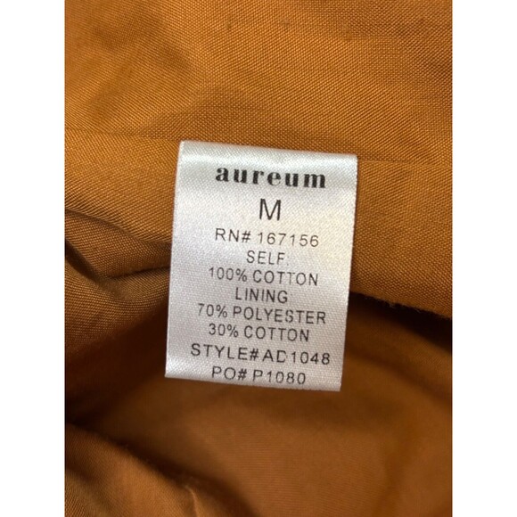 Aureum BOHO Smocked Midi Sundres Orange Russet M - Picture 7 of 9